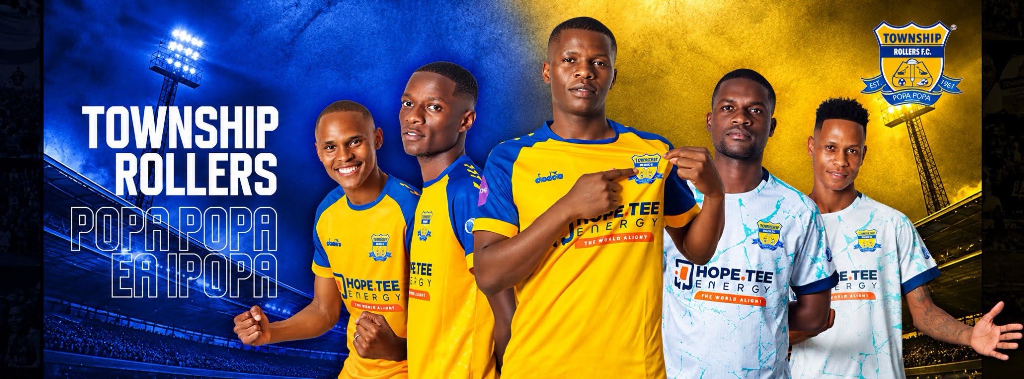 Township Rollers players in club colours